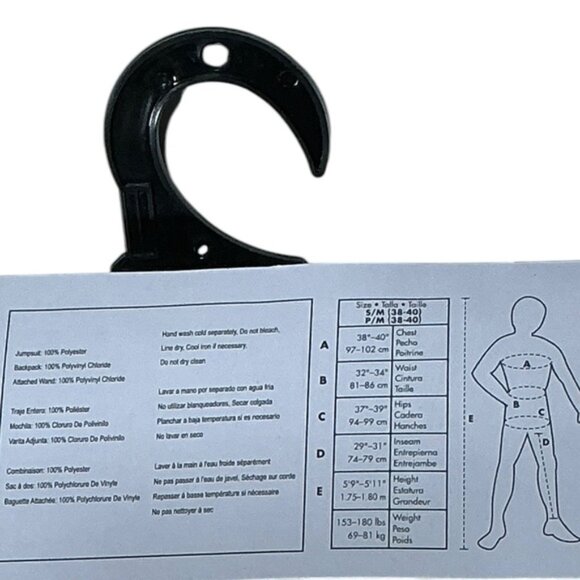 Ghostbusters Costume Inflatable Proton Backpack and Wand Adult Unisex S/M 38-40 - Picture 7 of 16